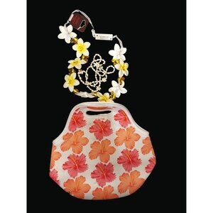 Disney Aulani Flower Necklace & Insulated Hibiscus Print Lunch Tote Set XX K